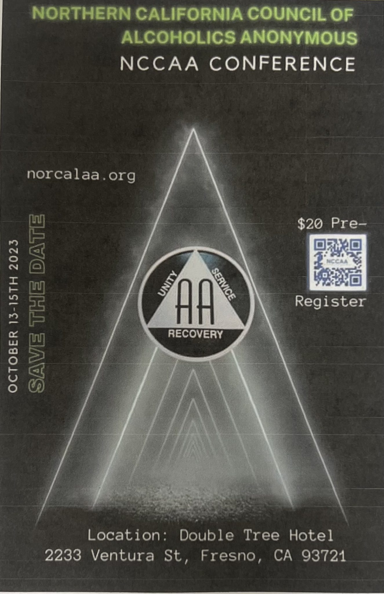 Northern California Council of Alcoholics Anonymous (NCCAA) 2023